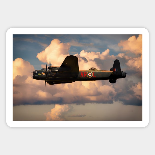 Lancaster L-Leader Sticker by aviationart